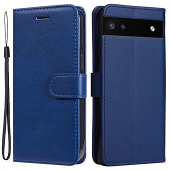 KT Leren Serie-2 Stand Wallet Telefoonhoesje voor Google Pixel 6a 5G, PU-leer + TPU Volledige Beschermingshoes met Polsband