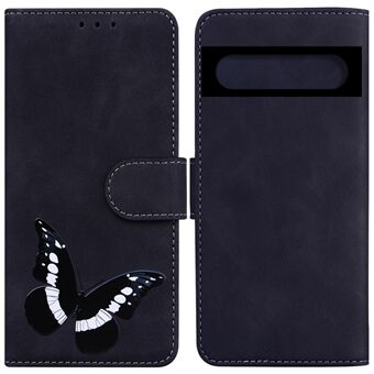 Voor Google Pixel 7 5G Schattig Raafpatroon Printen PU Leren Hoesje Portemonnee Zand Magnetische Sluiting Schokbestendig Flip Folio Cover