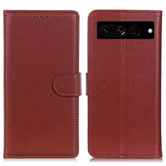 Voor Google Pixel 7 Pro Anti-kras Litchi Textuur Hoesje PU Lederen Portemonnee Stand Telefoonhoes