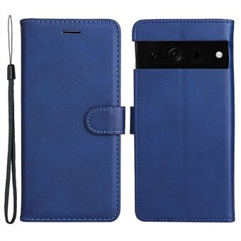 KT Leather Series-2 voor Google Pixel 7 Pro PU Leren Hoesje Magnetisch Portemonnee Ontwerp Folio Stand Zachte TPU Beschermende Flip Telefoonhoes met Strap