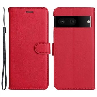 KT Leather Series-2 voor Google Pixel 7 Telefoon Flip Hoesje PU Leren Stofdicht Portemonnee Design Stand Zachte Binnenkant TPU Beschermend Flip Telefoonhoesje met Strap