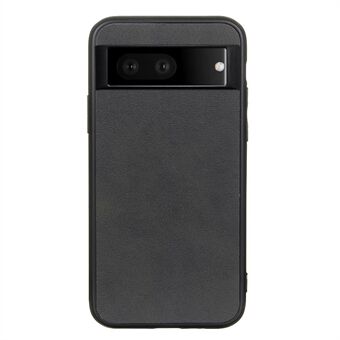 Voor Google Pixel 7 Textured PU lederen telefoonhoesje Anti-vingerafdruk Hybride TPU + PC hoesje.