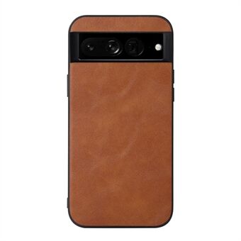 Textured PU Leather Coated Hybrid Case for Google Pixel 7 Pro, Wear-Resistant Phone Back Cover Drop Protection Accessory