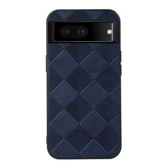 Gridtextuur PU-leer gecoate hybride telefoonhoes voor Google Pixel 7, combinatie van zachtheid en hardheid, accessoire voor de achterkant van de telefoon