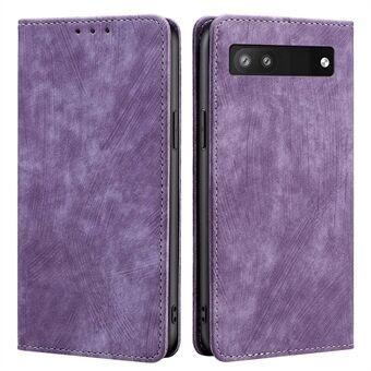 Voor Google Pixel 6a Volledige Bescherming Telefoonhoesje Anti-val PU Lederen Flip Wallet Stand RFID Blokkerende Magnetische Telefoonhoes