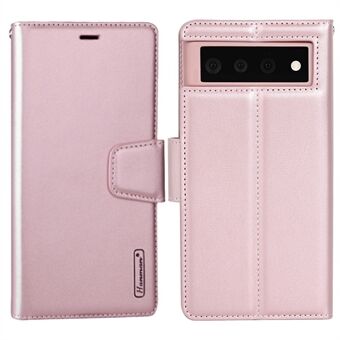 HANMAN Mill-serie voor Google Pixel 6 Pro 5G Wallet Flip-hoesje met magnetische sluiting, standaard, PU-leer, schokbestendig, folio-telefoonhoesje.