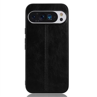 Voor Google Pixel 9 / Pixel 9 Pro Hoesje Koeienhuid Textuur Leer+TPU+PC Hybride Telefoonhoesje