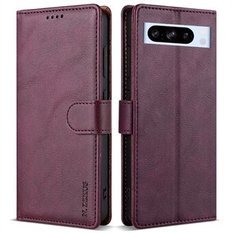 N.BEKUS CSJ-001 Voor Google Pixel 8 Pro Hoesje, solide kleur leren portemonnee telefoonhoesje.