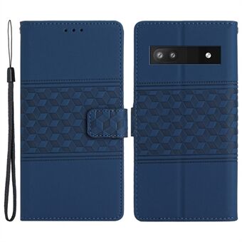 Voor de groothandel van het Google Pixel 8a telefoonhoesje, bedrukt met een ruitpatroon, portemonnee en telefoonstandaard.