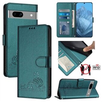YB Imprinting Serie-9 voor Google Pixel 7a hoesje RFID-blokkerende leren telefoonhoes met portemonnee