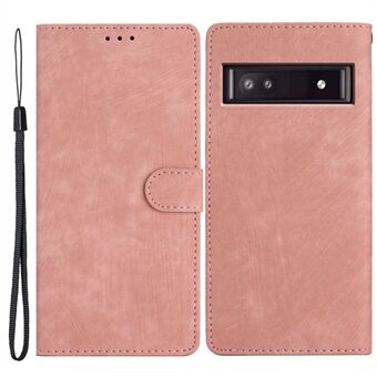 Voor Google Pixel 8a hoesje Skin-Touch PU lederen portemonnee telefoonhoesje