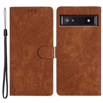 Voor Google Pixel 8a Hoesje Skin-Touch PU Leren Portemonnee Telefoonhoes