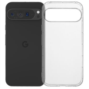 Voor de Google Pixel 9 Pro XL doorzichtige hoesje, gemaakt van TPU en beschermt tegen vallen (met een groot gat voor de achterste lens).