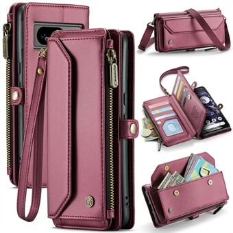 CASEME C36-serie voor Google Pixel 8 Crossbody-hoes PU-lederen telefoonhoesje Portemonnee met RFID-blokkerende bescherming