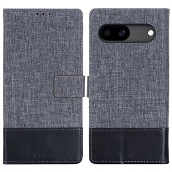 MUXMA MX102 hoesje voor Google Pixel 8a, canvas+leer+TPU telefoonportemonneehoes.