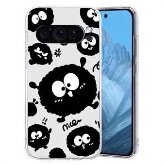 Voor Google Pixel 9 Pro Hoesje TPU Telefoonhoesje Dieren Bloemenpatroon Print