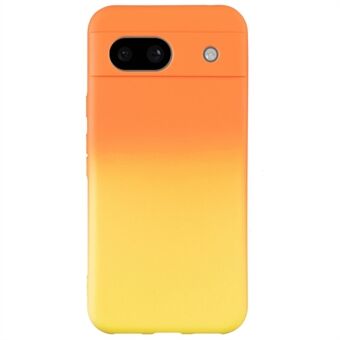 Voor Google Pixel 8a hoesje Zachte TPU Skin-Touch Telefoonhoesje met Gradiëntkleur.