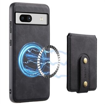 DENIOR D14 Voor Google Pixel 7a Magnetische Hoes 2 in 1 Afneembare Kaartzak PU+PC+TPU Telefoonhoesje