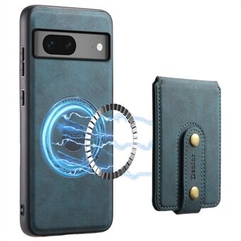 DENIOR D14 voor Google Pixel 7 5G Magnetische case 2 in 1 Afneembare cover van PU+PC+TPU voor telefoon.