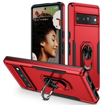 Voor Google Pixel 7 Pro dunne case PC + TPU krasbestendige cover antival telefoonhoesje met standaard