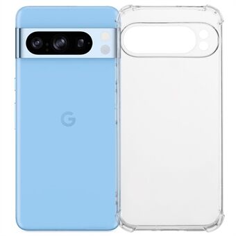 Voor Google Pixel 9 Pro XL Telefoonhoesje Verstevigde Vier Hoeken Anti-Val Transparante TPU Bescherming