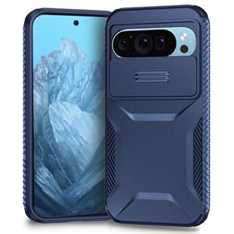 Voor Google Pixel 9 Pro / 9 Hoes TPU+PC Antislip Zijrand Telefoonhoesje met Lensdeksel