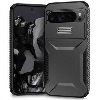 Voor Google Pixel 9 Pro XL Case TPU+PC Anti-Slip Zijkant Telefoonhoes met Lensdeksel