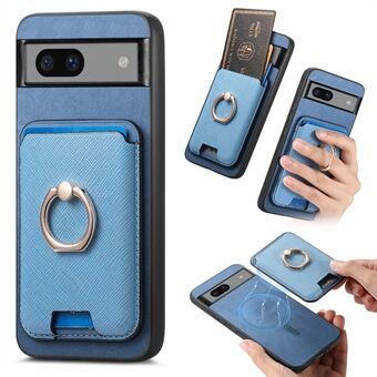 B3 Voor Google Pixel 7 5G Hoes Magnetische Kaarttas Leer+TPU Huid-Aanraak Telefoonhoesje