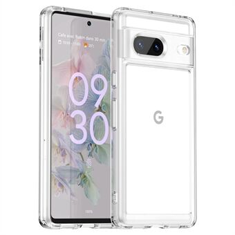 Voor de Google Pixel 7 5G Candy Series, schokbestendige TPU telefoonhoes met luchtkussenhoeken en achterkant.