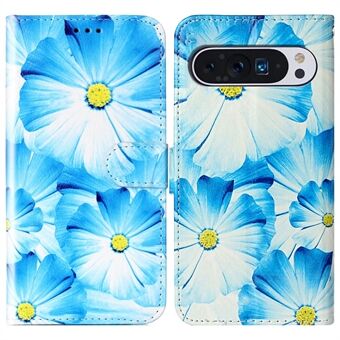 Voor Google Pixel 9 Pro / Pixel 9 Hoesje Leerpatroon Design Flip Portemonnee Telefoonhoesje