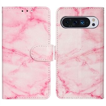 Voor Google Pixel 9 Pro / Pixel 9 Hoesje Lederen Patroonontwerp Flip Wallet Telefoonhoes