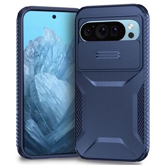 Voor Google Pixel 9 / 9 Pro Hoes PC+TPU Telefoonhoesje met Schuivende Camerabescherming