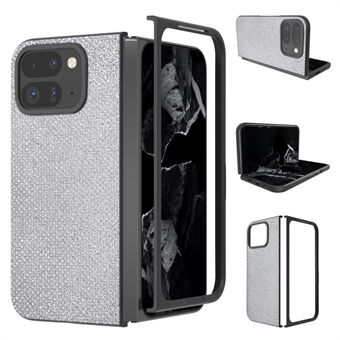 Voor Google Pixel 9 Pro Fold 5G Hoes PU+PC Telefoonhoesje met Rhinestone Textuur