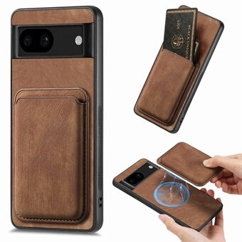 D12 Voor Google Pixel 8a Hoes Afneembare Magnetische Kaarttas Leer+TPU Telefoonhoesje