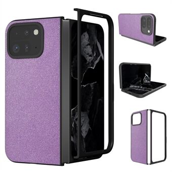 Voor Google Pixel 9 Pro Fold 5G Hoes Glitter Leer+PC Telefoonhoes