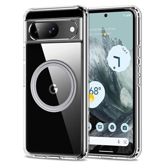 Voor Google Pixel 9 Hoes Magnetische TPU+PC Transparant Anti-Val Telefoonhoesje