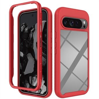 Voor Google Pixel 9 Pro XL Hoes Anti-Val 2-in-1 PC+TPU Telefoonhoesje