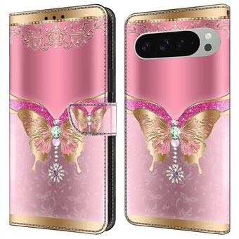 Voor Google Pixel 9 / 9 Pro Hoes 3D Patroon PU Leren Portemonnee Telefoonhoes met Standaard