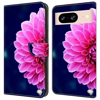 Voor Google Pixel 8a Hoes 3D Patroon PU Leren Portemonnee Telefoonhoesje met Standaard