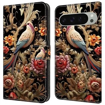 Voor Google Pixel 9 / 9 Pro Case PU Leren Portemonnee Telefoonhoesje met Standaard