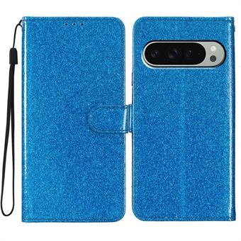 Voor Google Pixel 9 Pro XL Portemonnee Hoes Glitters Anti-Kras Lederen Telefoonhoesje Stand