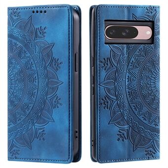 Stijl 010 Voor Google Pixel 9 / 9 Pro Hoesje Mandala Patroon Magnetische Sluiting Leren Telefoonhoes