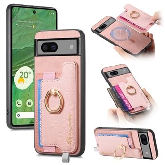 B5 Voor Google Pixel 7 5G Hoes 2-in-1 Magnetische Afneembare Kaarthouder Lederen+TPU Telefoonhoes