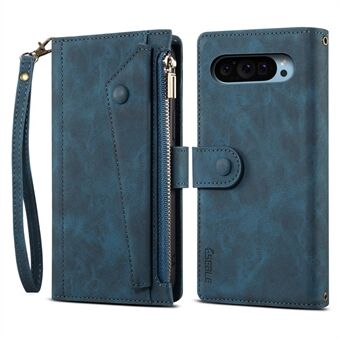 ESEBLE Star Series Voor Google Pixel 9 / Pixel 9 Pro Hoes Rits Portemonnee Leren Standaard Telefoonhoes