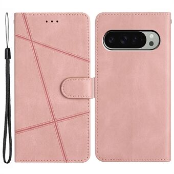 Voor Google Pixel 9 Pro XL Hoesje Crazy Horse Textuur PU Lederen Portemonnee Standaard Telefoonhoes