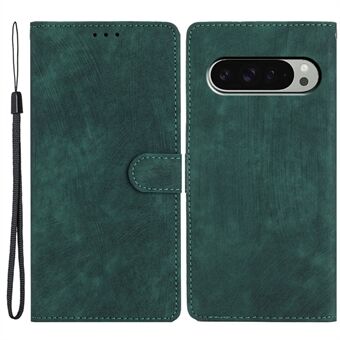 Voor Google Pixel 9 Pro XL Hoesje met Kaartsleuven Huidgevoel PU Leren Telefoonhoesje Standaard