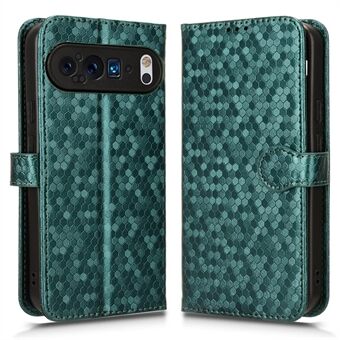 Voor Google Pixel 9 Pro XL Portemonnee Hoesje Met Gestippeld Patroon Print PU Leren Telefoonhoesje