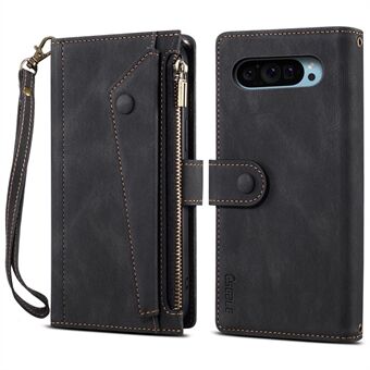 ESEBLE Star Series Voor Google Pixel 9 Pro / Pixel 9 Hoes Rits Portemonnee Leren Staande Telefoonhoesje