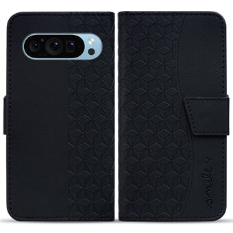 Voor Google Pixel 9 / Pixel 9 Pro Hoesje Ruitpatroon Leren Portemonnee Telefoonhoes