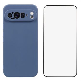 WANLONFENG RB2-serie voor Google Pixel 9 Pro-hoes TPU-telefoonhoesje met schermbeschermer